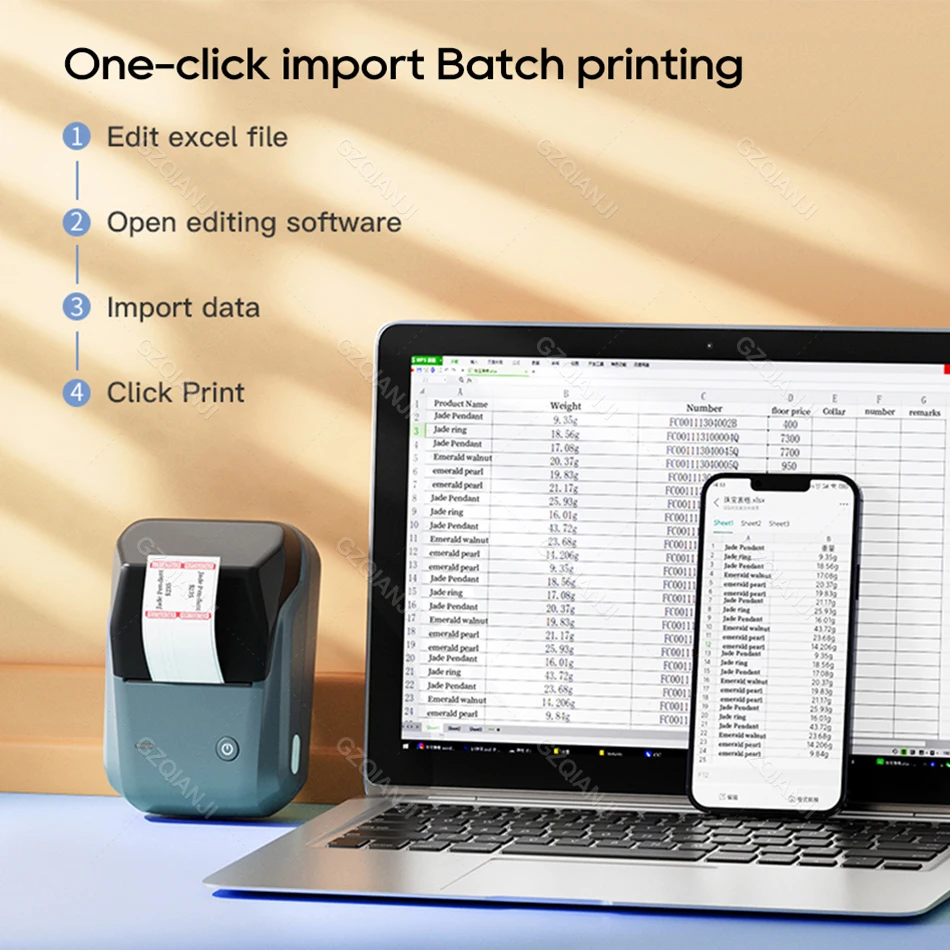 Stampante Per Etichette NIIMBOT D11 Portatile - Wireless, Con Rotolo Di Avviamento | Per Casa E Ufficio - Foto 5