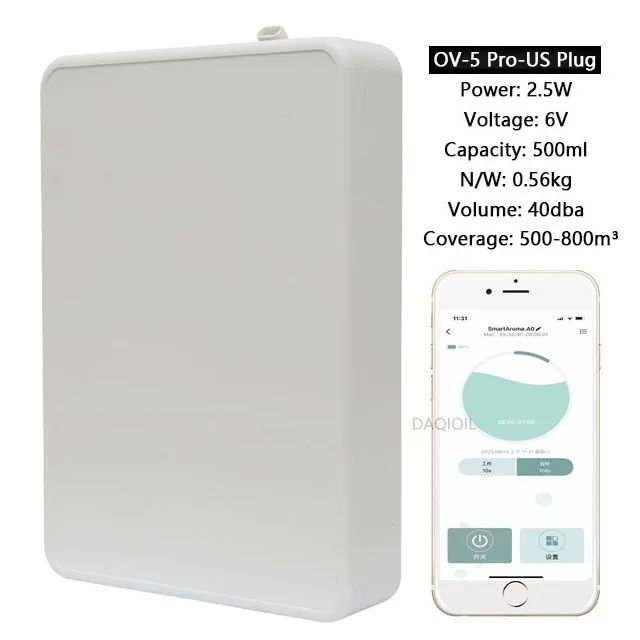 ناشر رائحة ذكي يُعلق على الحائط، موزع روائح الزيوت...