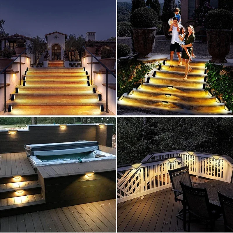 Description Picture 2 of itemSolar Deck Lights Fence Lights Outdoor Step Lights Waterproof Solar Lights for Railing Stairs Step Fence Yard Patio and Pathway