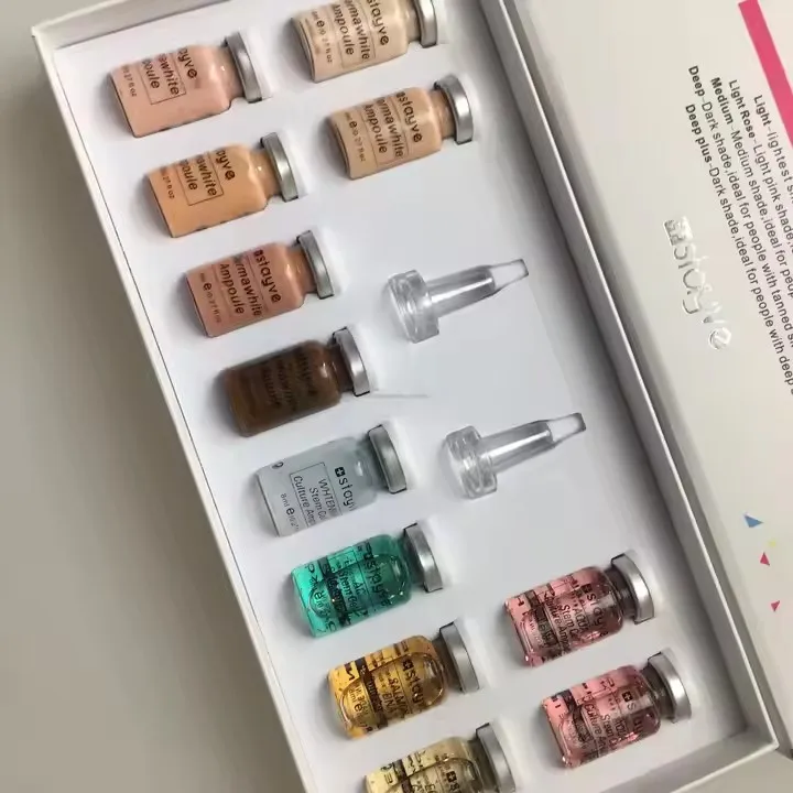 Korea Stayve Salmon DNA Gold Ampoule BB Cream Glow Serum Niacinamide/Peptide Foundation Serum Moisturize Kit Skin Care Beauty