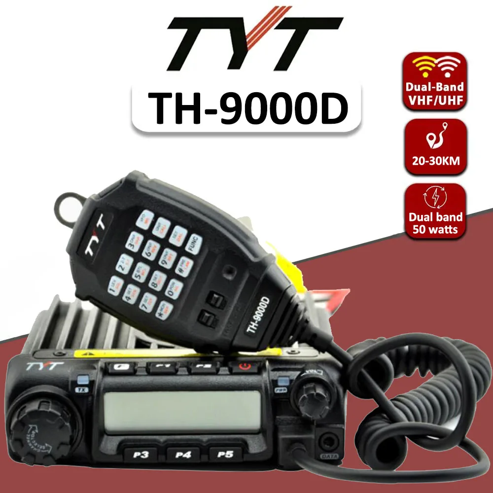 TYT-TH-9000D-High-Power-TH9000D-PLUS-Mobile-Radio-Mono-Single-Band ...