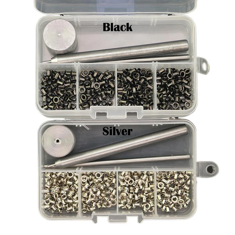 1.5/2/2.5mm Internal 4-Colors Tool sets Electroplating Copper Without Gasket Eyelets 304# Steel 240pcs eyelet punch tool set eyelet grommet ring kit eyelet grommet ring grommet punch tool grommet tool eyelet grommet dies grommet tool kit grommet eyelet kit screw back eyelets