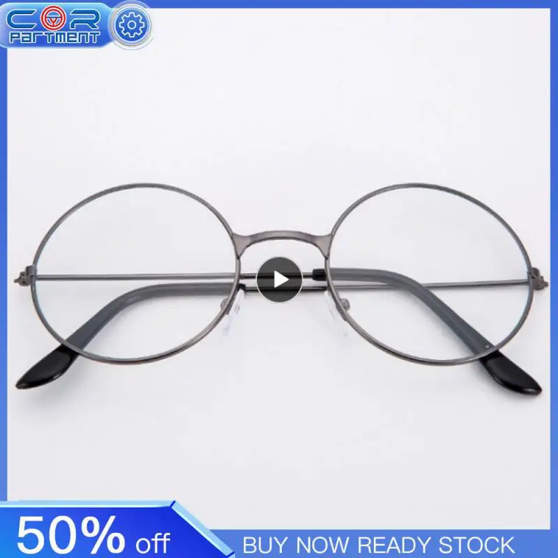 

1PCS Retro Round Hippie Sunglasses Fashion Circle Metal Colorful Round-frame Sunglasses For Women Men Disco Party Glasses