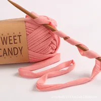 Yarn Cloth Thread Hand Woven DIY Slippers Bag Large Group Hook Shoes Woobles Easy Peasy Yarn Crochet Knitting Yarn For Beginners 2