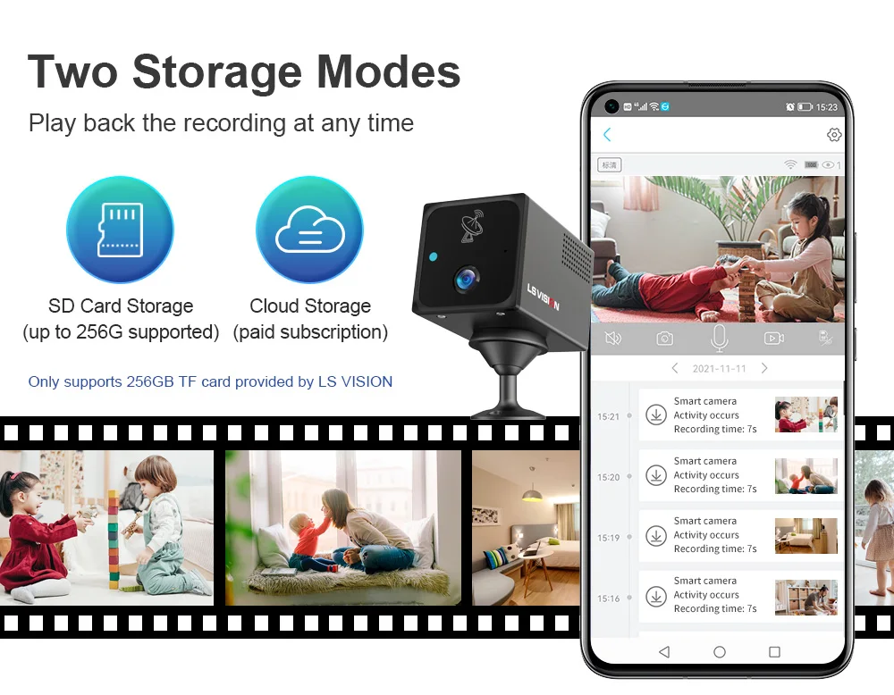 4MP 4G/WiFi Mini Camera Indoor Surveillance Camera Radar Motion Detection Alert
