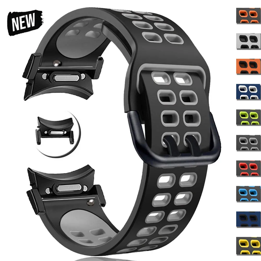 

Soft Silicone Band For Samsung Galaxy Watch 6 Classic 47mm 43mm 40 44mm Sports Strap For Watch 5Pro 45mm 4Classic 42 46mm Correa