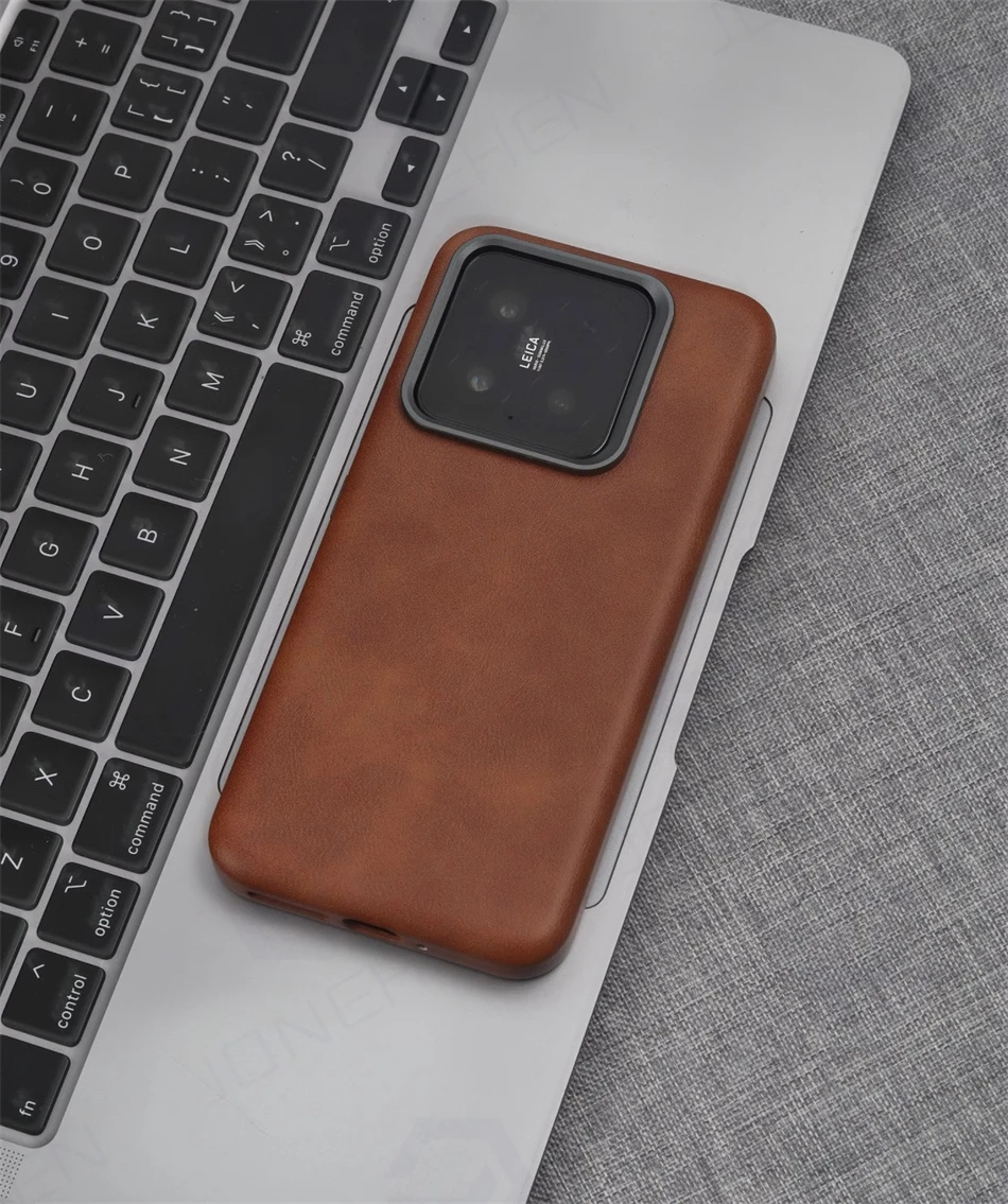 Premium Deluxe PU Leather Magnetic Case - Retro Business Shockproof Cover with Lens Protector