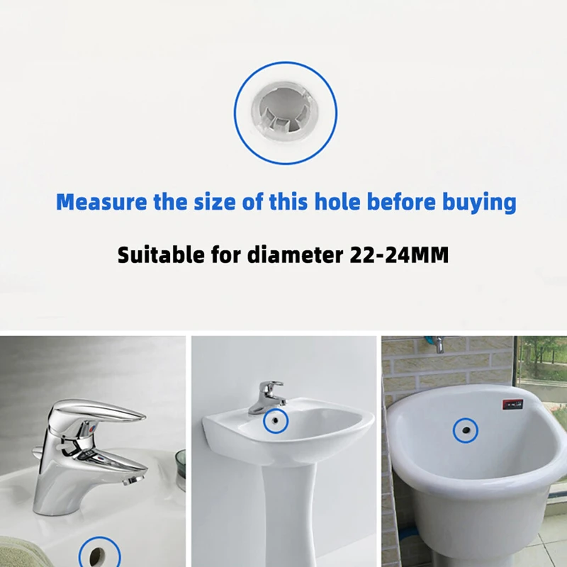 Bathroom Basin Faucet Sink Overflow Cover Brass Six-foot Ring Insert Replacement for Home Multi-size Round Overflow Hole basin drain cover sink hole cover