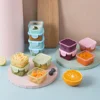 MINI Food Storage Container Plastic Moisture-proof Containers Mini Kitchen Storage Box with Leakproof Lid Kitchen Accessories 1