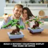 HOGOKIDS Flower Bonsai Tree Building Set 4 Seasons Sakura Bonsai Building Blocks Plant Collection Decorative Kit Christmas Gift 3
