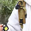 Heavy Duty Retractable Tether Pull Badges ID Holder 23.6in Cord Carabiner Keychain Buckle Key Holder Hold Multiple Tools Outdoor 3