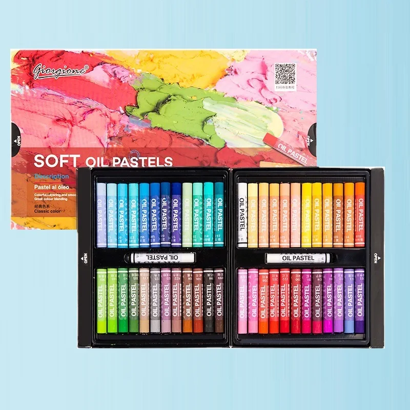 Oil Pastels Soft Stick 12/24/36/48 Color Children Professional Painting Drawing Graffiti Washable