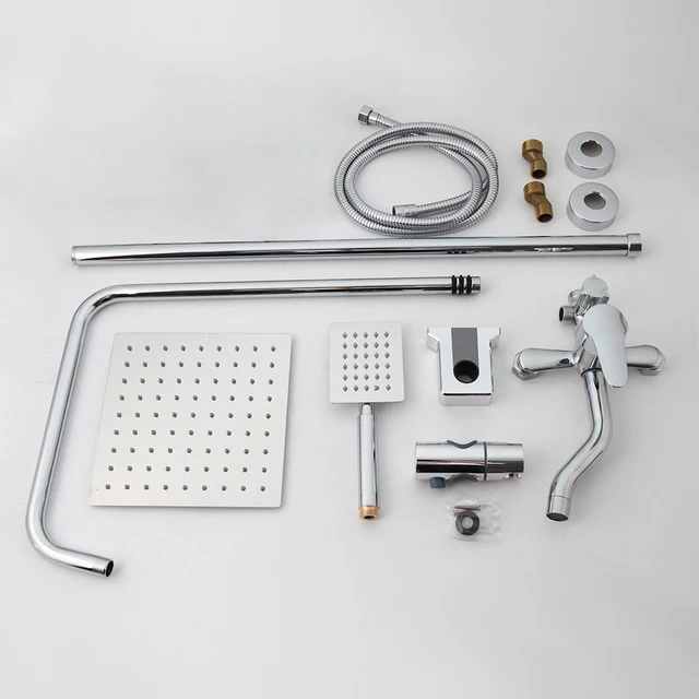 Kemaidi ห้องน้ำผสมห้องอาบน้ำฝักบัวอ่างอาบน้ำก๊อกฝนห้องอาบน้ำฝักบัวผนัง torneira แตะ8 "หัวฝักบัว1เซ็ตอาบน้ำก๊อกน้ำชุด 3