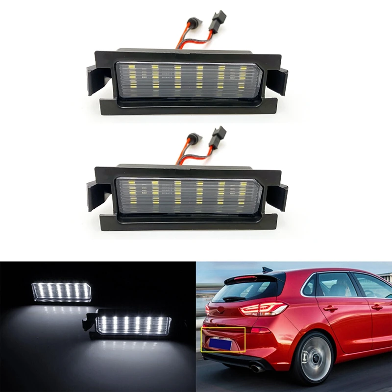 Car License Plate Light For Hyundai Accent I30 Elantra GT GD 2012 2017