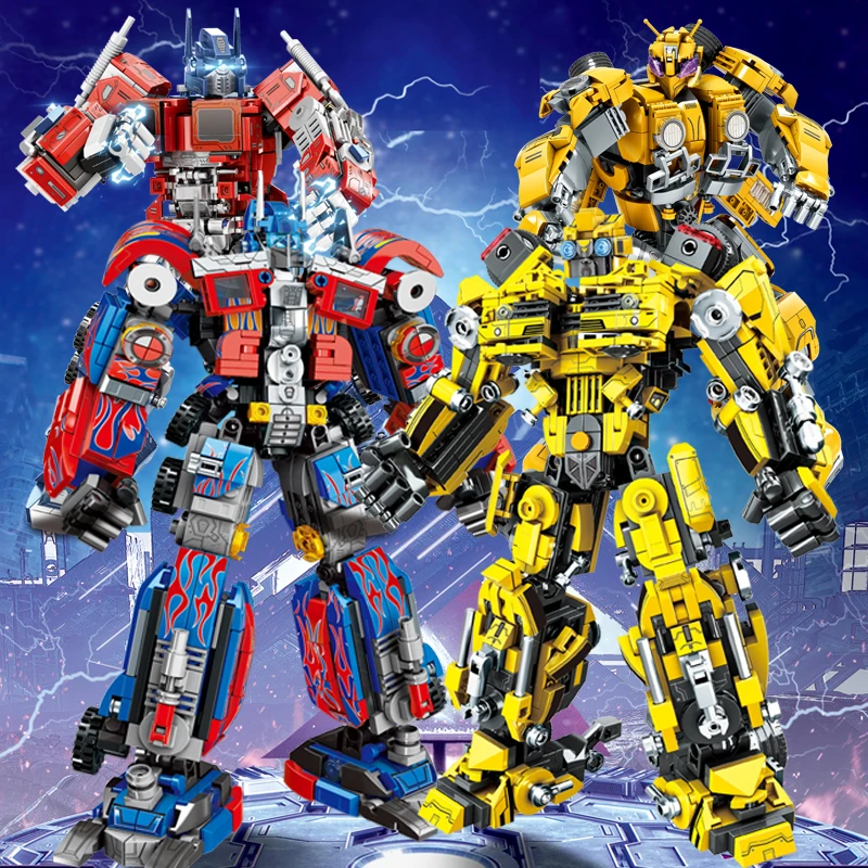 Automobile Building Bricks Sets MOC War Robot Blocks Toys Classic Movie Birthday Gifts for Boys Kids Girls Children High-Tech 5