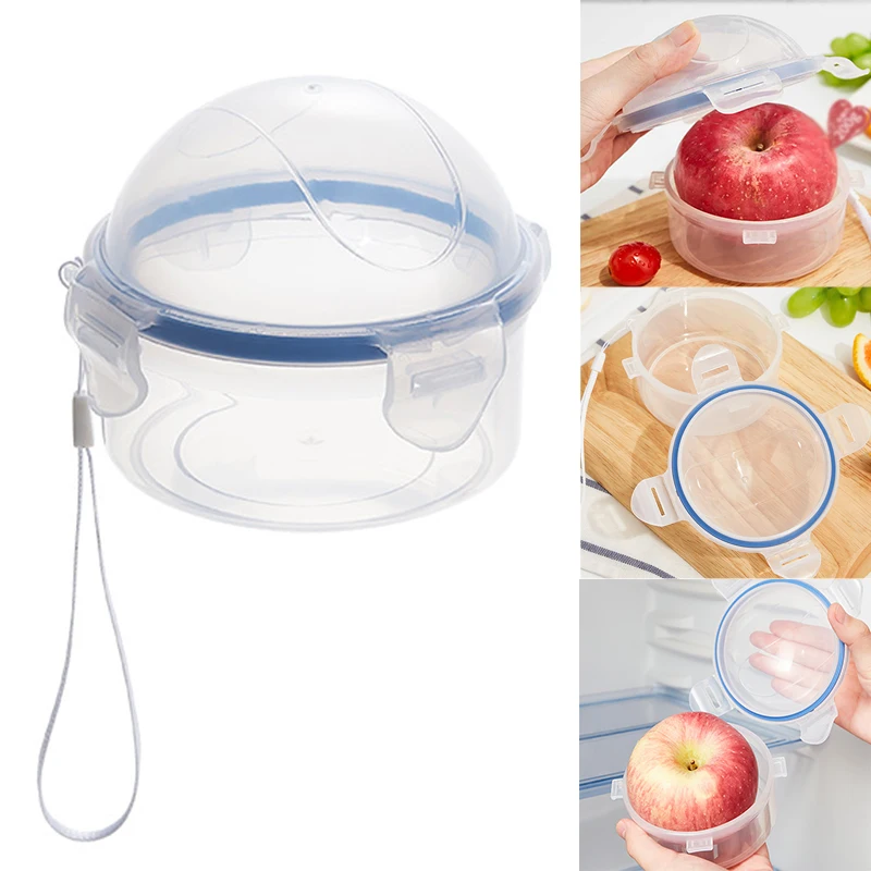 

Baby Mini Food Storage Box Fruit Vegetable Fresh Container Kids Go To School Portable Round Sealed Organizer Baby Food Storager