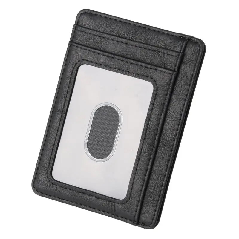 Portafoglio sottile in pelle con blocco RFID Porta carte d'identà di credo Porta soldi per uomo Donna Borsa moda Porta passaporto  1524