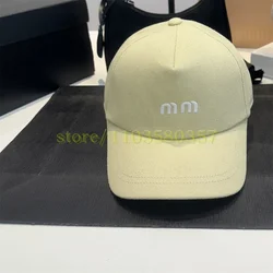 For Women Baseball Cap Embroidery 663913 adjustable Letter M Unisex Hat 2024 New Men Fashion Female Sport Visors Hats Snapback