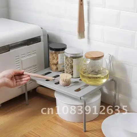 

Shelf Organizer Storage for Home Closet Kitchen Rack Space Saving Wardrobe Decorative Shelves Cabinet Holders