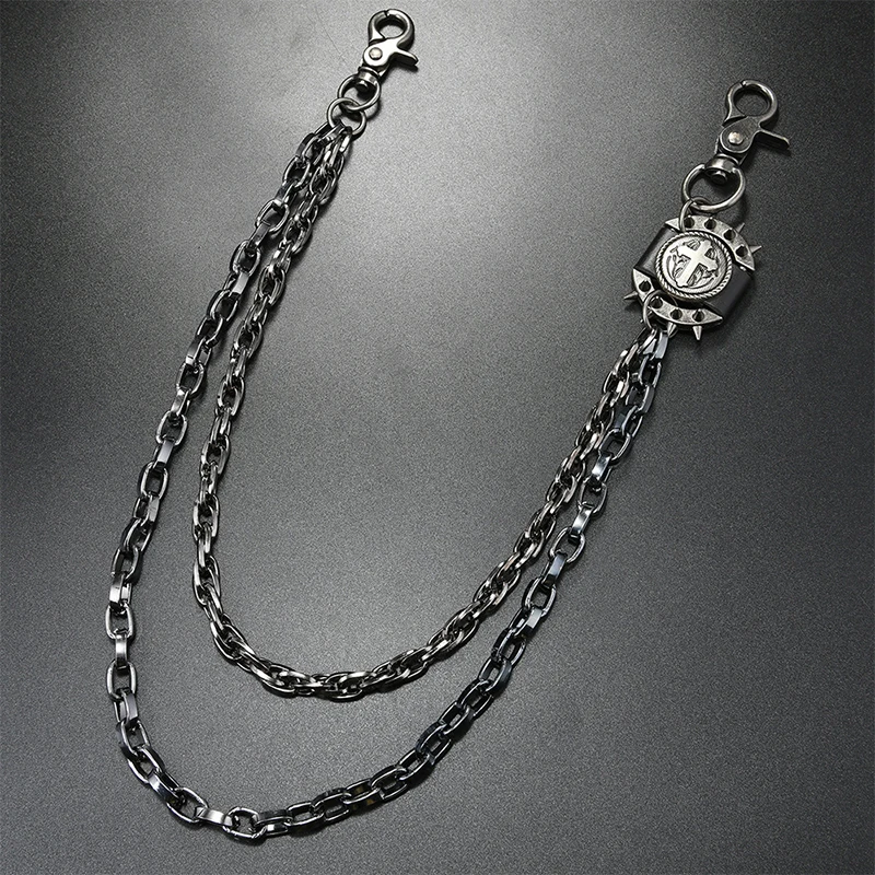 PunkWaistChainsRockHipHopSpikedPantTrouserChainPendantRetroCoolMetalBeltsApparelHandbagDecoration-AliExpress36