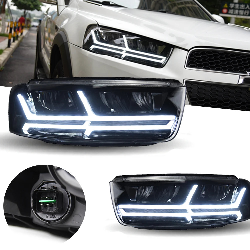 Araba Styling kafa lambası Captiva için LED far 2011 2020 Chevrolet Captiva  farlar DRL sinyal projektör Lens otomotiv| | - AliExpress