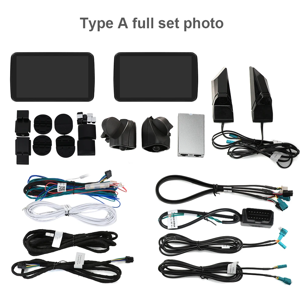 شاشة مرآة جانبية رقمية نظام كاميرا الرؤية الخلفية الجانبية Pro مع كاميرا 1080P 60FPS DVR AI BSD إنذار 5.5 بوصة IPS تعمل باللمس