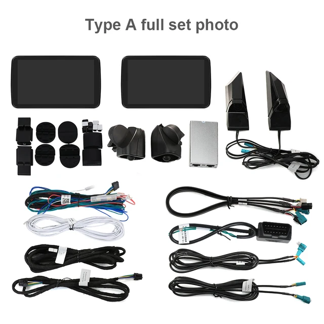 شاشة مرآة جانبية رقمية نظام كاميرا الرؤية الخلفية الجانبية Pro مع كاميرا 1080P 60FPS DVR AI BSD إنذار 5.5 بوصة IPS تعمل باللمس