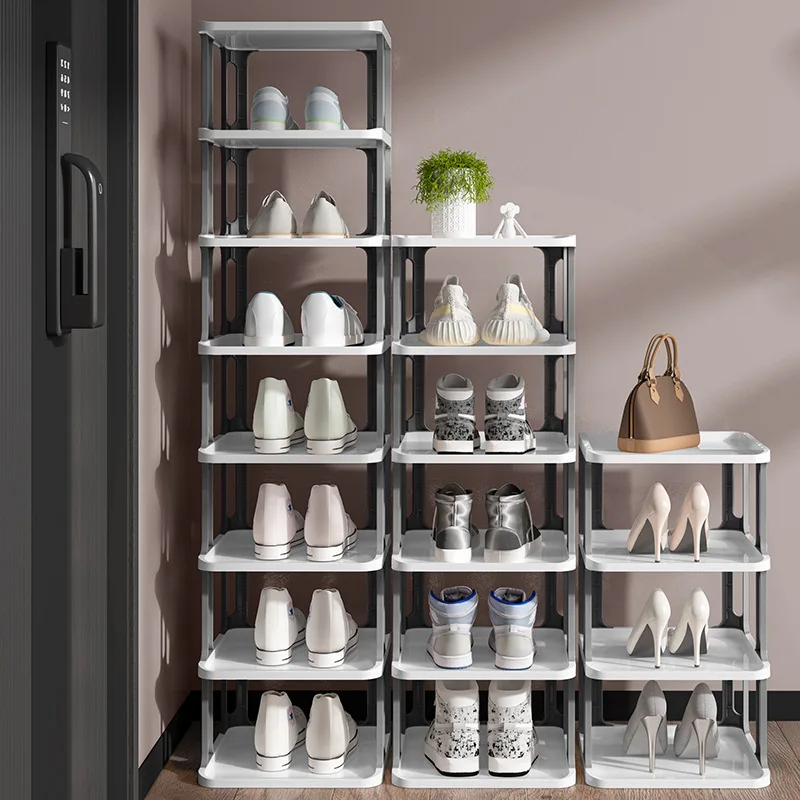 Shoe Cabinet Shoe Organizer Shoe Rack Multilayer Shoe Rack Stackable Shoe Hanger Dormitory Door Storage Rack Storage Cabinet Assembled Hanger Save Space