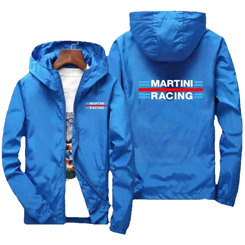 2024 New Martini racing men's thin UV resistant skin zippered hood windproof sports pilot jacket beach coat bicycle top_voghion.com