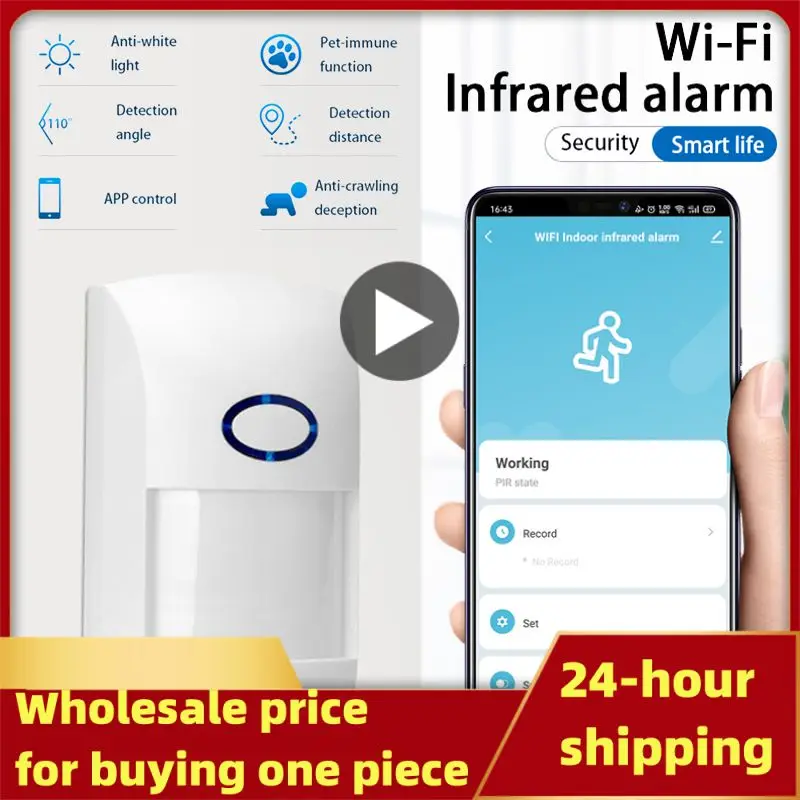 

Умный дом Tuya, Wi-Fi датчик движения, безопасность, Пассивный инфракрасный датчик присутствия, удаленный мониторинг, приложение Smart Life