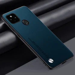 Luxury PU Leather Shockproof Phone Case - Premium Silicone Back Cover for Pixel 4A 4G (Green)