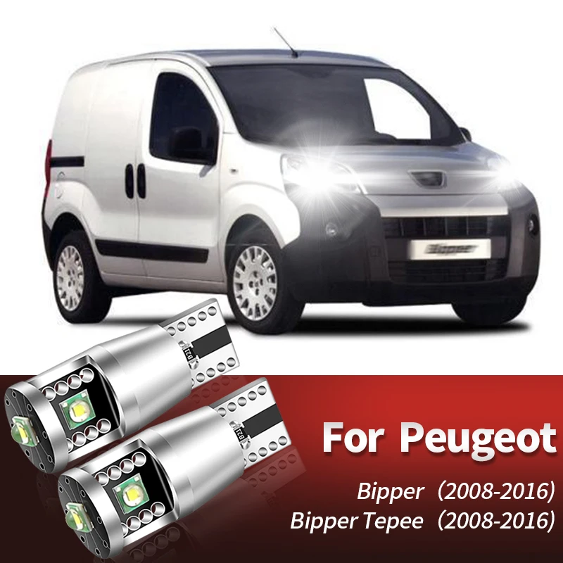 2X Ha Condotto La Luce Di Liquidazione W5W T10 Per Peugeot 1007 107 206 207 306 307 Cc Sw 4007 4008 407 508 607 807 Bipper Tepee Expert Partner
