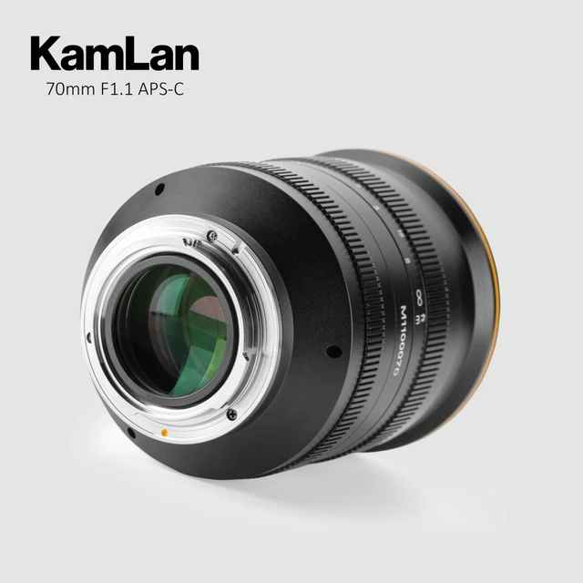 Kamlan 70mm f1.1 APS-C Large Aperture Manual focus Lens For