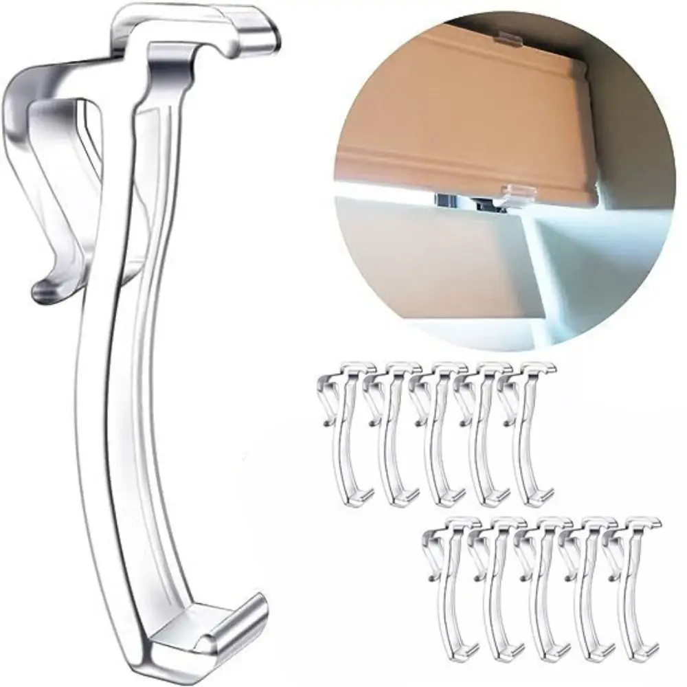 Plastic Valance Clips Portable Clear Horizontal Blind Clips Wood Blind Valance Replacement Window 10pcs