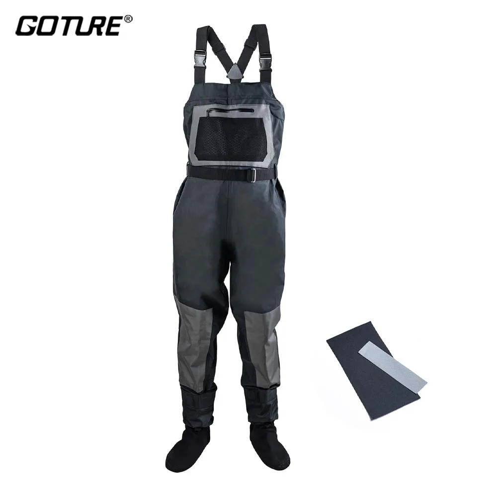 Goture 100% Waterproof Fishing Chest Wader for Men Women Ultra Breathable Lightweight Comfort Stockingfoot Hunting Waders