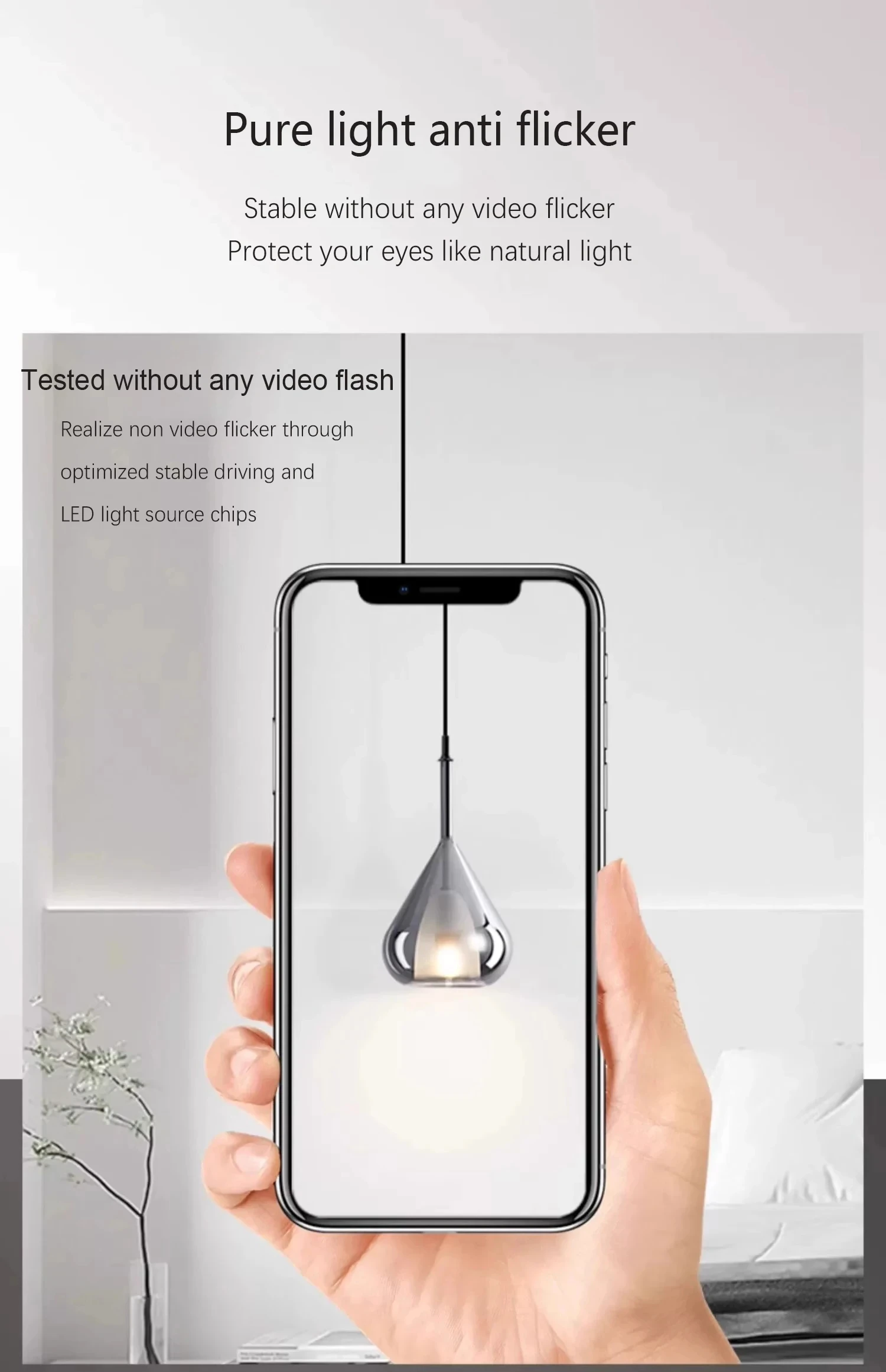 Description Picture 3 of itemModern Bedroom Glass Decor Hanging Lamp Modern LED Pendant Light Nordic Simple Dining Room Kitchen Bar Counter Lighting Fixture