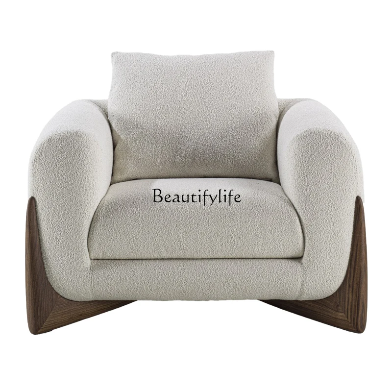 

Italian Minimalist Single Sofa Living Room Leisure Chair Nordic Minimalist