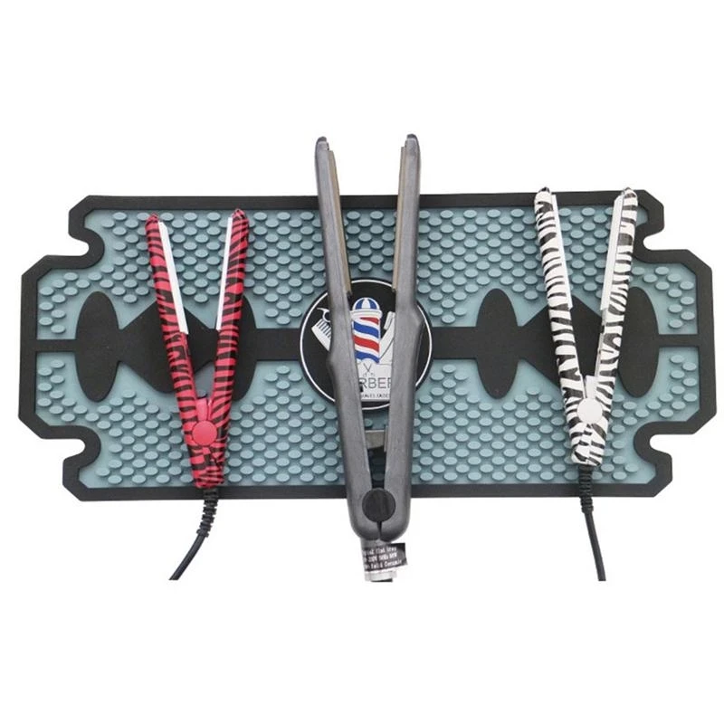 Barber Hairdressing Non-Slip Pad Professional Salon Scissors Trimmers Holder Durable Useful Anti-skid Heat Barber Tools Pad dog nail trimmers professional pet claw grooming scissors portable cat nails clippers durable puppy claws cutter pets supplies