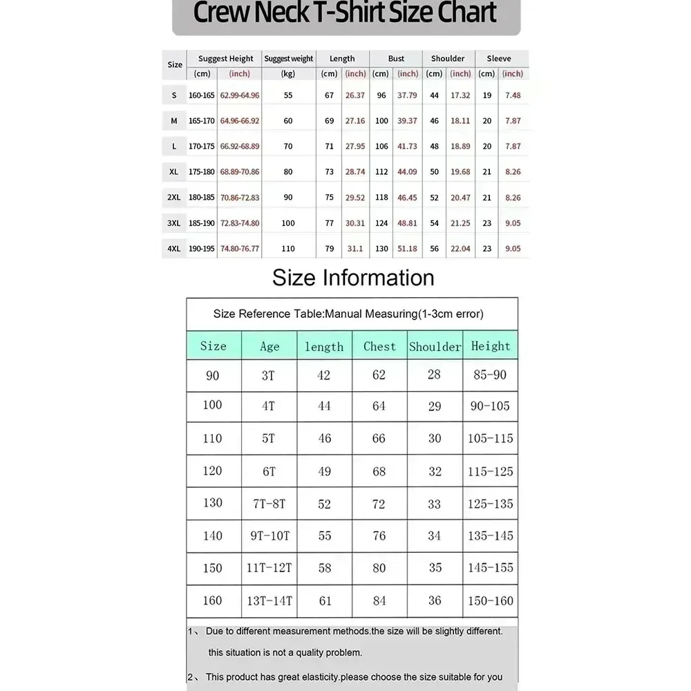 디즈니 남성 및 여성 티셔츠 스티치 반팔 여름 및 봄 소년 소녀 아동용 틈새 부모-자식 의상