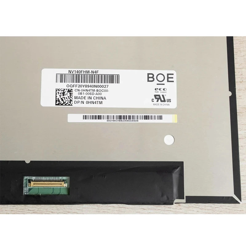 NV140FHM-N4T NV140FHM-N4N NV140FHM-N6L NV140FHM-N140HCE-ET2 N140HCA-E5B N140HCA-E5C LP140WFA-SPM1 14.0 인치 LCD 화면, LQ