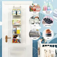 Multi-functional Fabric Hanging Bag for Behind the Door Multi-layer Storage Hanging Bag Miscellaneous Organizer Storage Hanging 2
