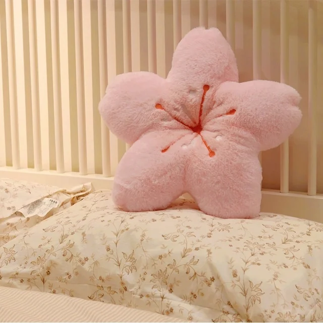 Kawaii 4 Színű Cseresznye Szirmok Párna Hálószoba Nappali Dekoráció Öböl Ablak Padló Ülés Plüss Tatami Cseresznyevirág - Image 3