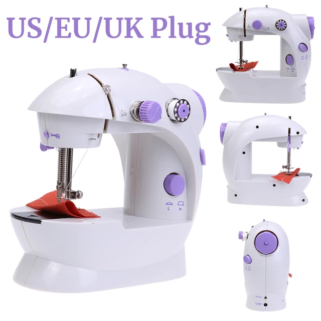 Portable Electric Mini Sewing Machine with Foot Pedal & Sewing Kit for  Beginners