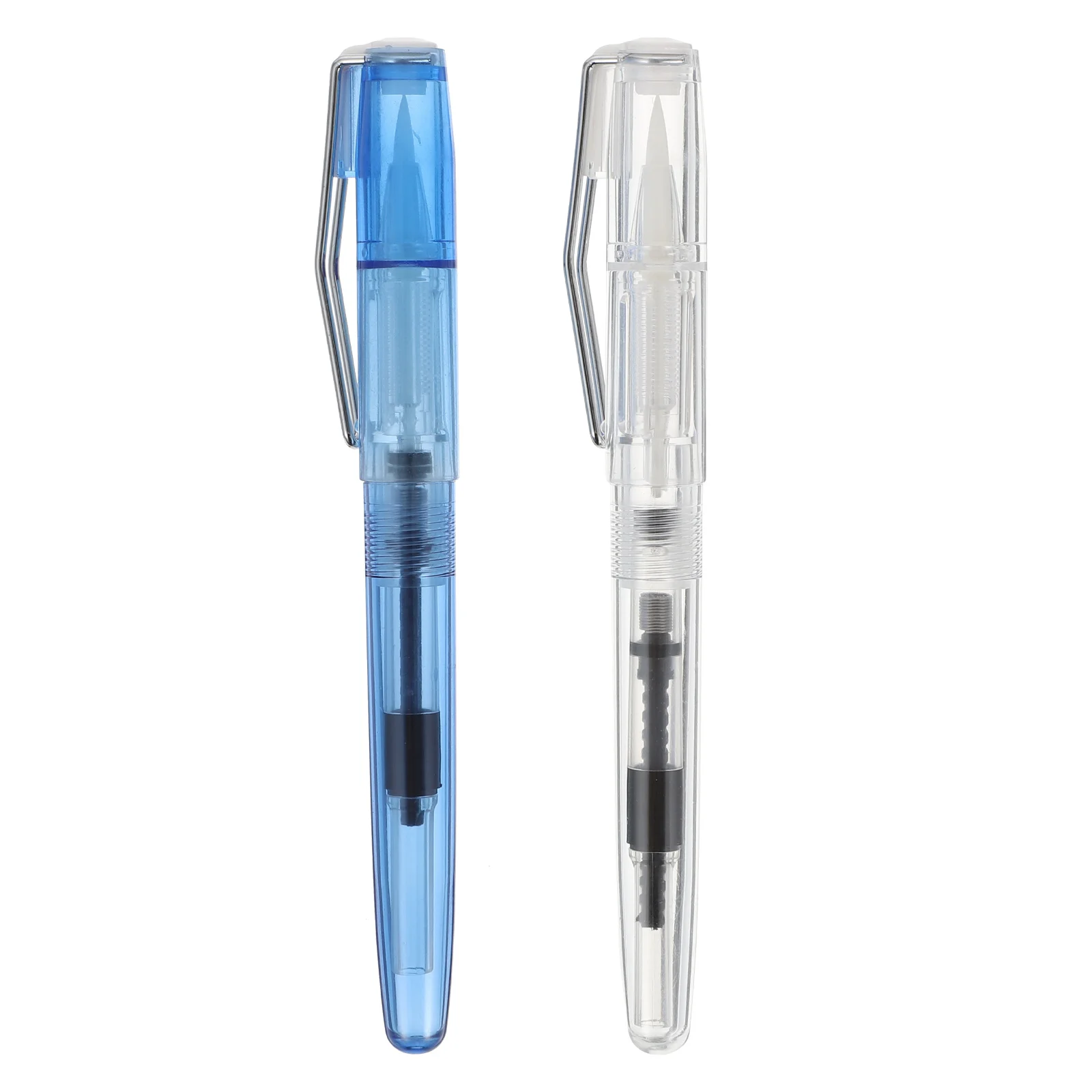 

Ручка перьевая многоразовая для рисования, набор из 2 пластиковых ручек с кисточкой для письма и каллиграфии, для студентов