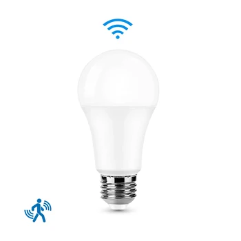 LED E27 레이더 감지 전구, 에너지 절약 스마트 감지 모션 센서 라이트, 램프 다 LED, 189-265V, 6W, 9W, 12W, 15W, 18W, 20W