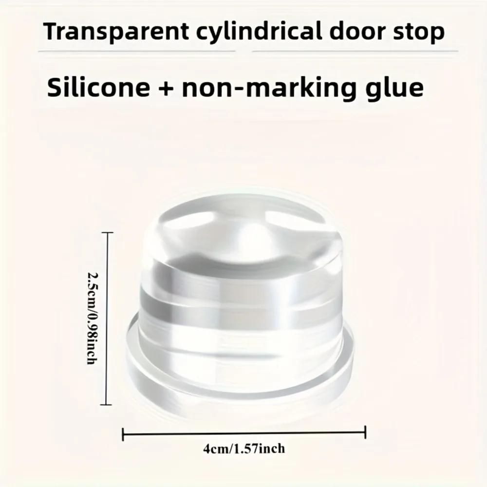 Silicone Door Stopper No Drill Anti Bump Pad for Office Home Safety Protection Home Improvement Dodgers Door Holder