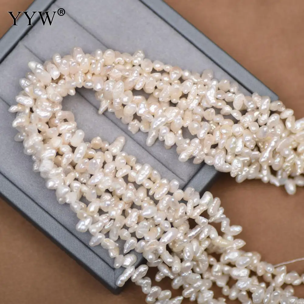 4-5mm Real Natural Freshwater Pearl Beads Top Drilled White Irregular Pearls Bead For Jewelry Making Diy Bracelet Necklace
