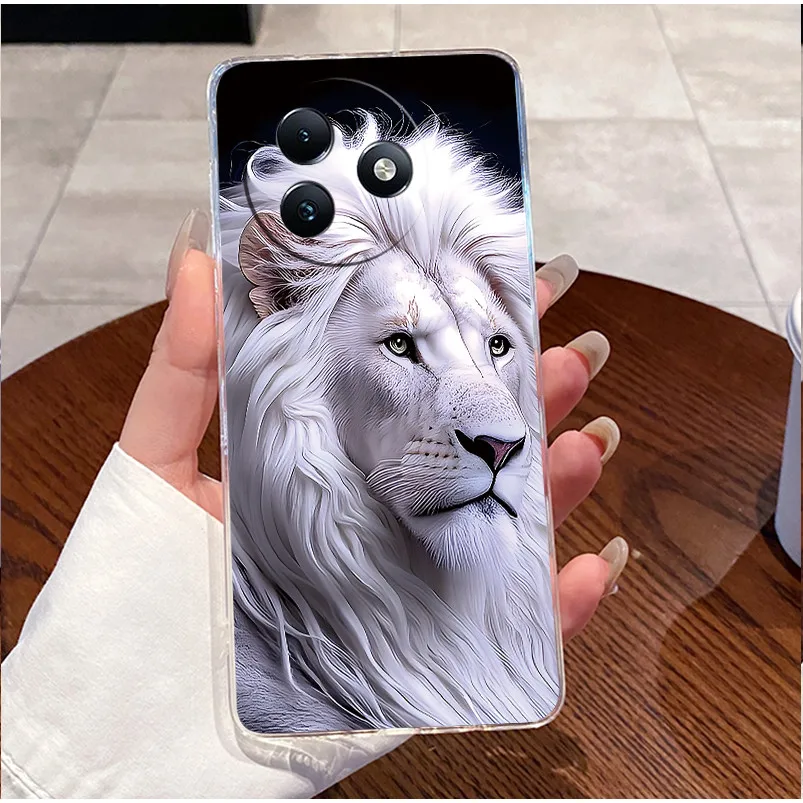 Clear Case with Cute Love Rabbit Cartoon - Luxury Soft Silicone TPU Cover