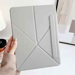 Magnetic Detachable Tablet Case with Cover for Pro 11 2nd 3rd 4th (Light Gray)