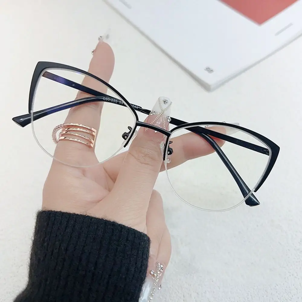 블루 레이 차단 안티 블루 라이트 안경, 빈티지 초경량 금속 사각 안경, 눈 보호 컴퓨터 고글, 사무실
